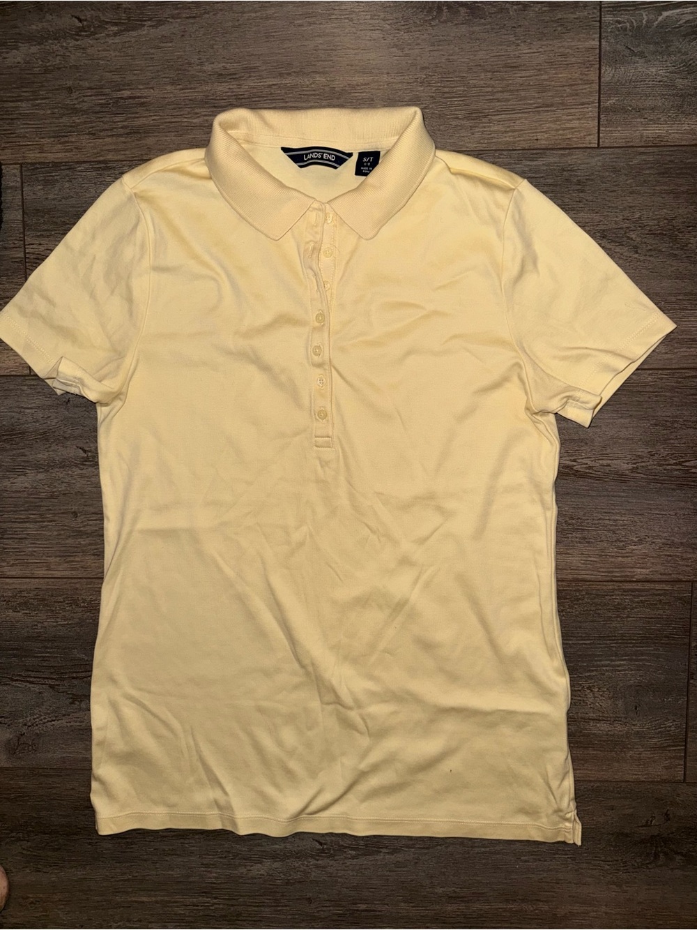 Lands' End Pale Yellow Women's Polo